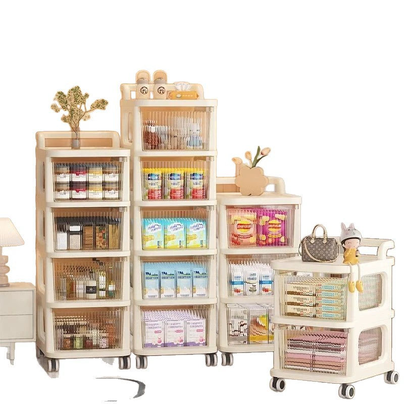 Home Rolling Storage Cart Multi Layer Organizer for Living Room Bedroom Bedside Dormitory