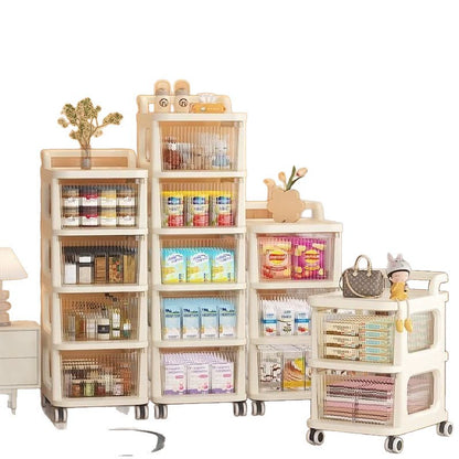 Home Rolling Storage Cart Multi Layer Organizer for Living Room Bedroom Bedside Dormitory