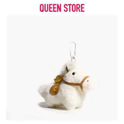 Cute Plush Pony Keychain Soft Stuffed Horse Keychain Bag Charm Car Pendant Toy