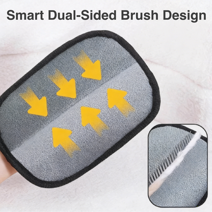 2 in 1 Pet Grooming Glove Double Sided Hair Remover and Lint Brush for Cats and Dogs