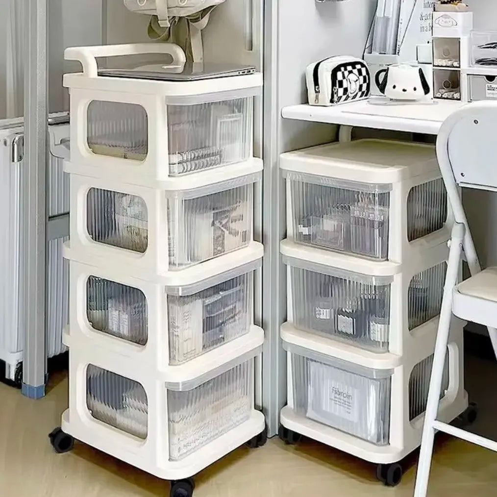 Home Rolling Storage Cart Multi Layer Organizer for Living Room Bedroom Bedside Dormitory
