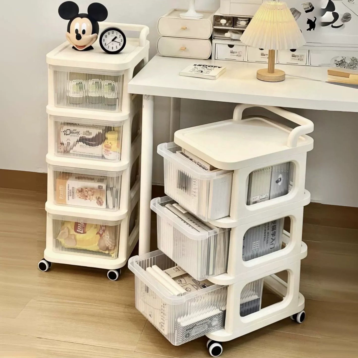 Home Rolling Storage Cart Multi Layer Organizer for Living Room Bedroom Bedside Dormitory