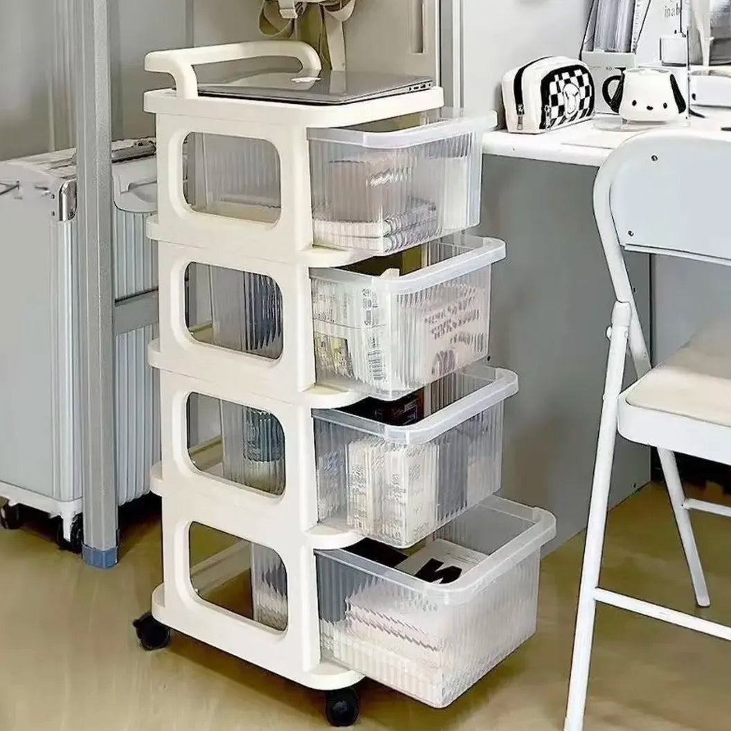 Home Rolling Storage Cart Multi Layer Organizer for Living Room Bedroom Bedside Dormitory