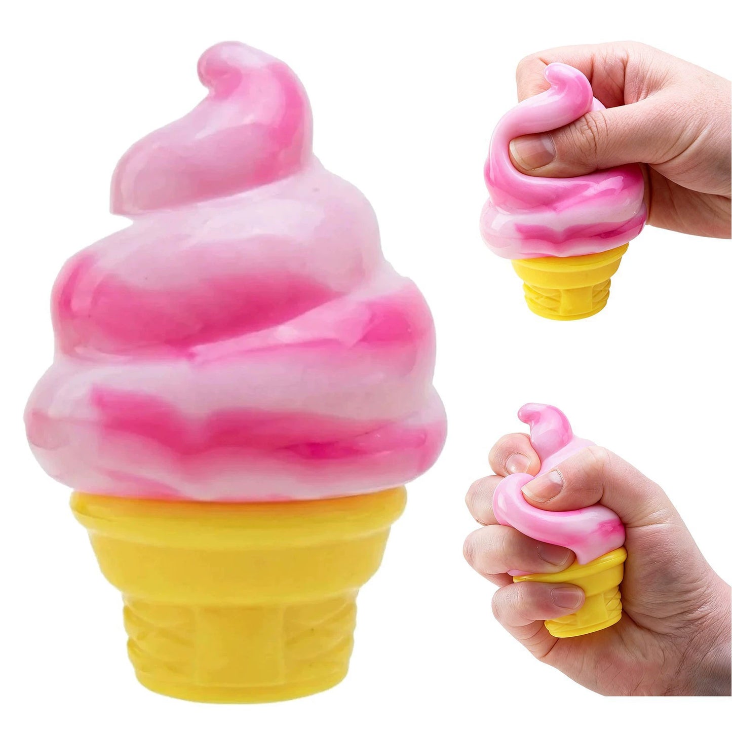 Ice Cream Squeeze Squishy, Ice Cream Squishy, Slow Rise Sensory Fidget Toy, Easter Basket Stuffers Party Favors