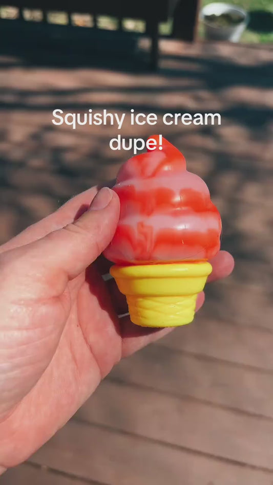 Ice Cream Squeeze Squishy, Ice Cream Squishy, Slow Rise Sensory Fidget Toy, Easter Basket Stuffers Party Favors